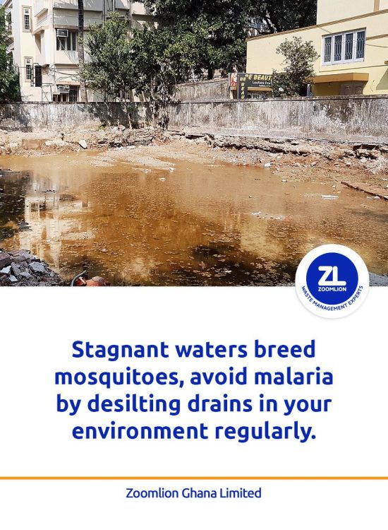 10. Stagnant waters breed mosquitoes, avoid malaria by desilting drains in your environment regularly
